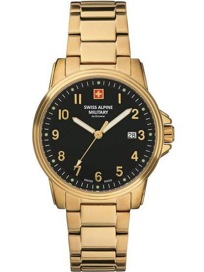 SWISS ALPINE MILITARY 7011-1117 Analoguhr Armbanduhr 46 mm