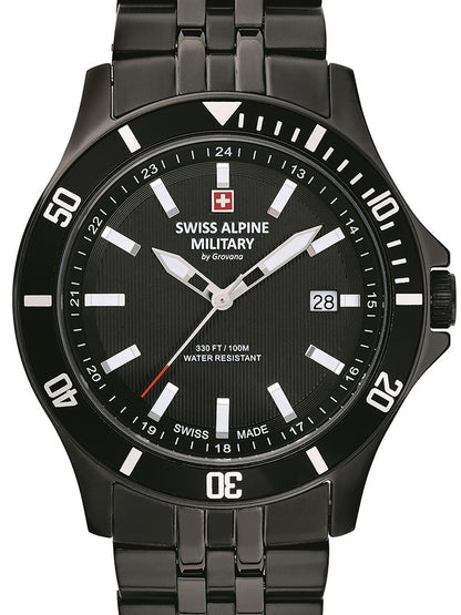 SWISS ALPINE MILITARY 7022-1177 Analoguhr Armbanduhr 46 mm ansicht-3
