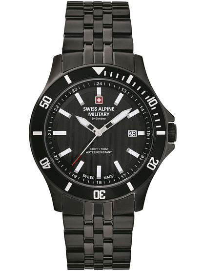 SWISS ALPINE MILITARY 7022-1177 Analoguhr Armbanduhr 46 mm