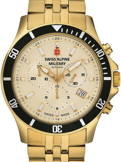 SWISS ALPINE MILITARY 7022-9111 Chronograph Armbanduhr 46 mm ansicht-3