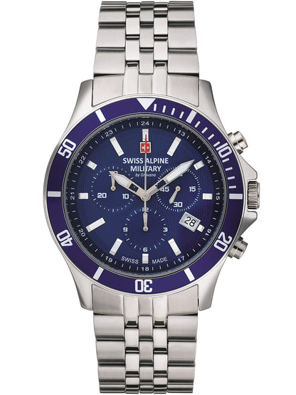 SWISS ALPINE MILITARY 7022-9135 Chronograph Armbanduhr 46 mm