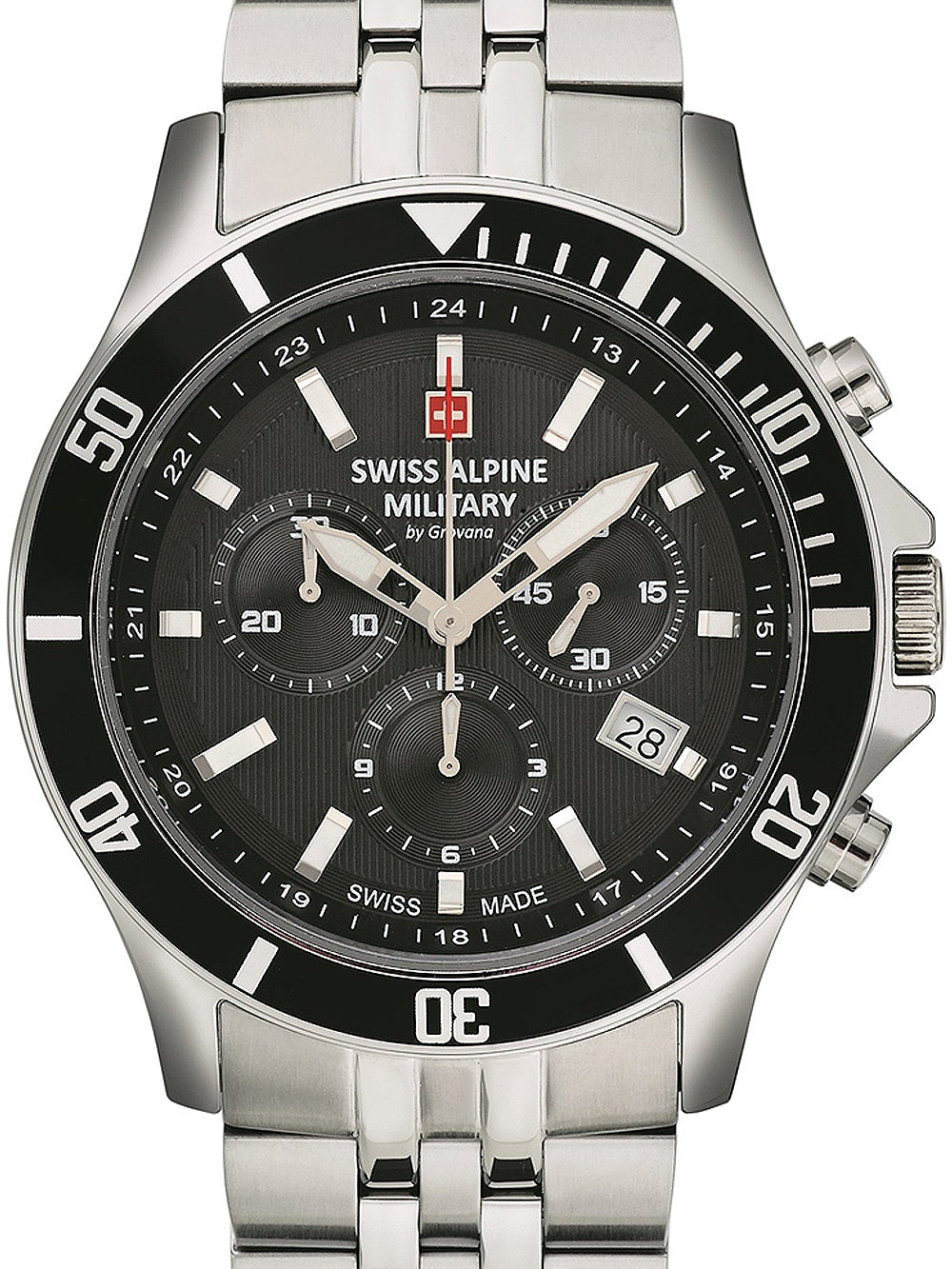 SWISS ALPINE MILITARY 7022-9137 Chronograph Armbanduhr 46 mm ansicht-3
