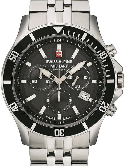 SWISS ALPINE MILITARY 7022-9137 Chronograph Armbanduhr 46 mm ansicht-3