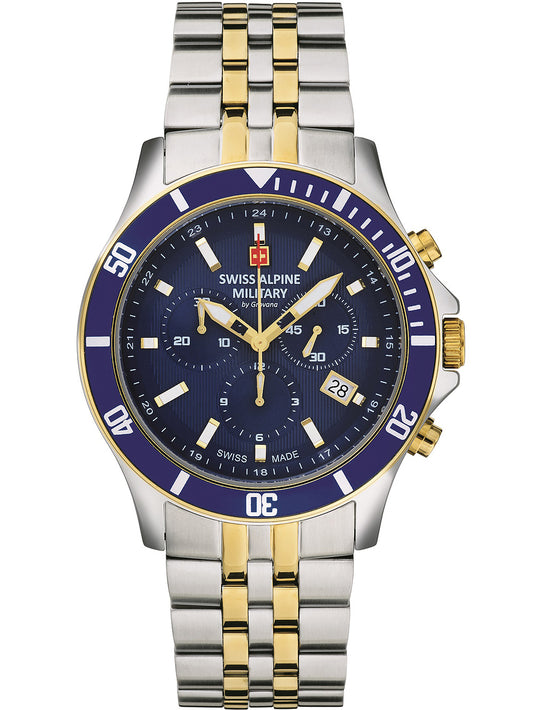 SWISS ALPINE MILITARY 7022-9145 Chronograph Armbanduhr 46 mm
