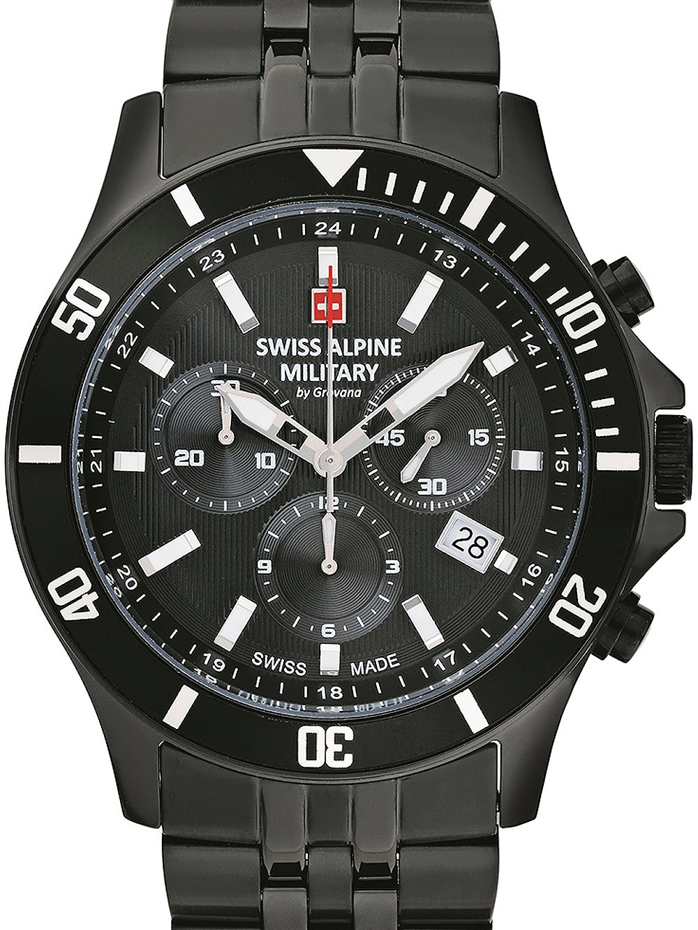 SWISS ALPINE MILITARY 7022-9177 Chronograph Armbanduhr 46 mm ansicht-3