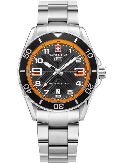 SWISS ALPINE MILITARY 7029-1139 Analoguhr Armbanduhr 46 mm