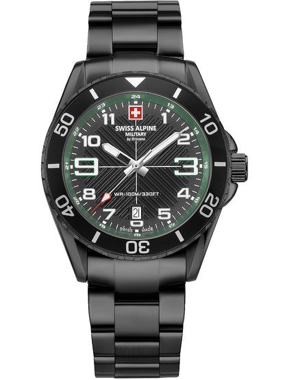 SWISS ALPINE MILITARY 7029-1174 Analoguhr Armbanduhr 46 mm