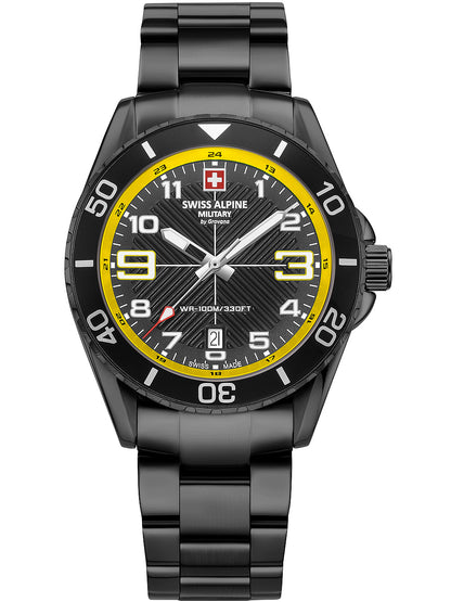SWISS ALPINE MILITARY 7029-1178 Analoguhr Armbanduhr 46 mm