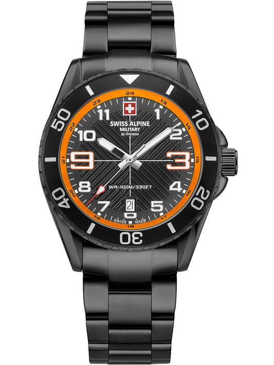 SWISS ALPINE MILITARY 7029-1179 Analoguhr Armbanduhr 46 mm