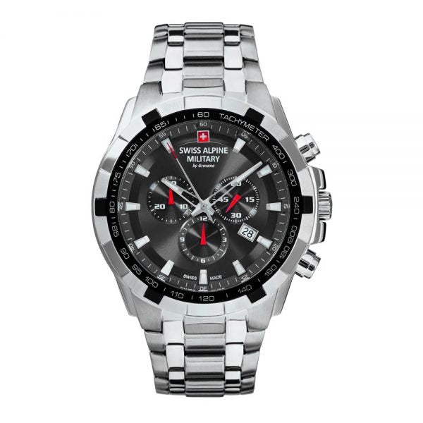 SWISS ALPINE MILITARY 7043-9137SAM Analoguhr Armbanduhr 42 mm ansicht-2