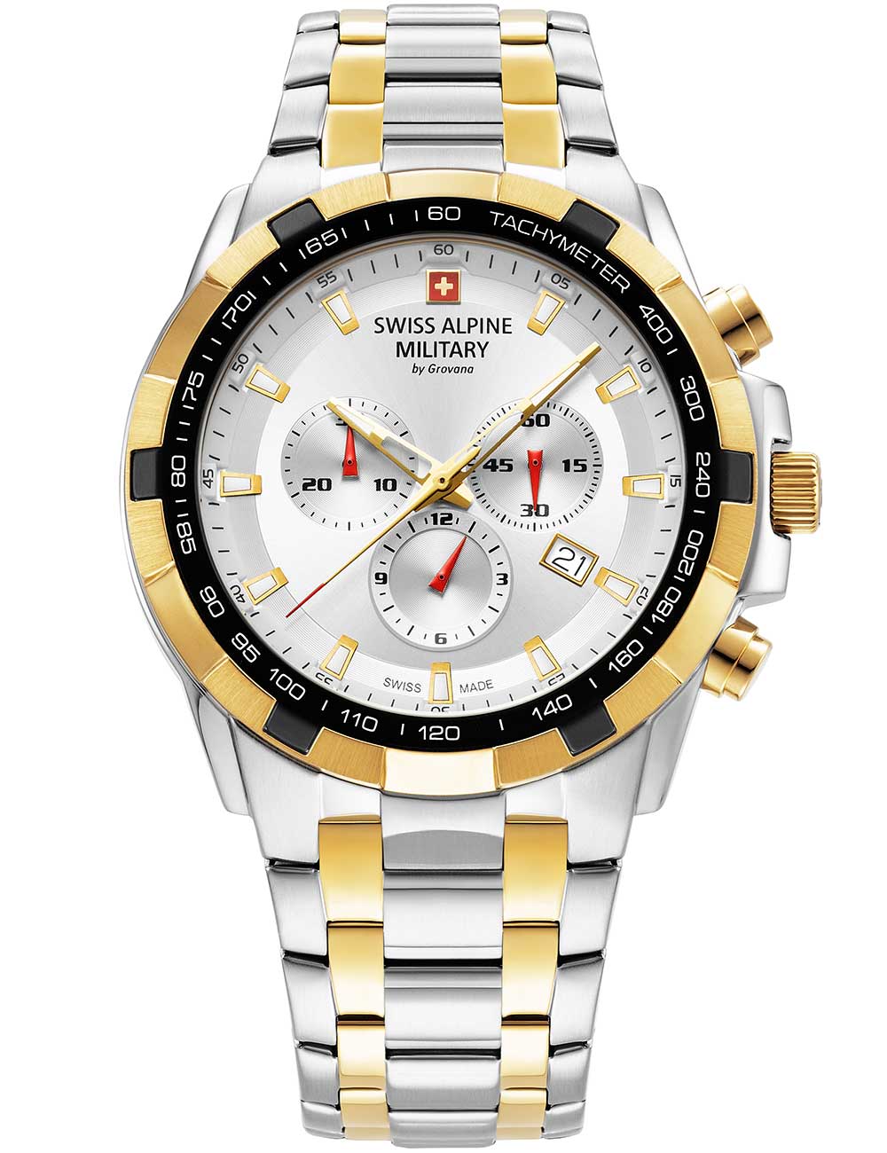 SWISS ALPINE MILITARY 7043-9142 Chronograph Armbanduhr 46 mm
