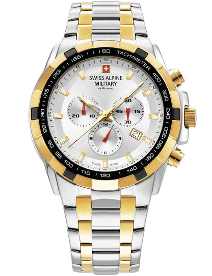 SWISS ALPINE MILITARY 7043-9142 Chronograph Armbanduhr 46 mm