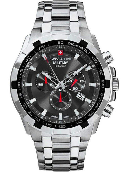 SWISS ALPINE MILITARY 7043-9237 Chronograph Armbanduhr 46 mm