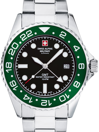 SWISS ALPINE MILITARY 7052-1133 Analoguhr Armbanduhr 46 mm ansicht-3