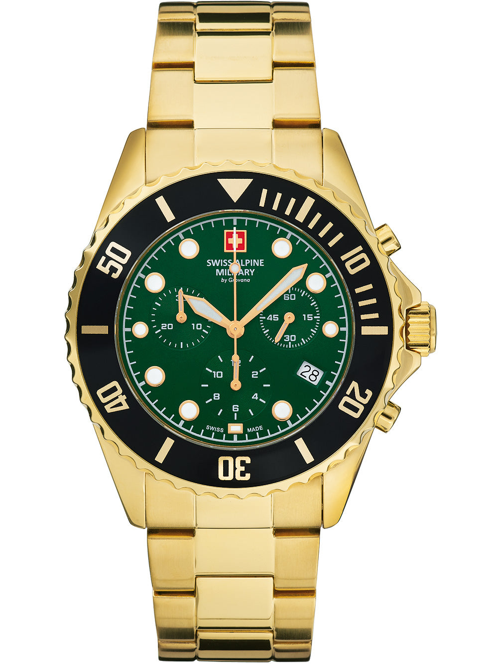 SWISS ALPINE MILITARY 7053-9114 Chronograph Armbanduhr 46 mm