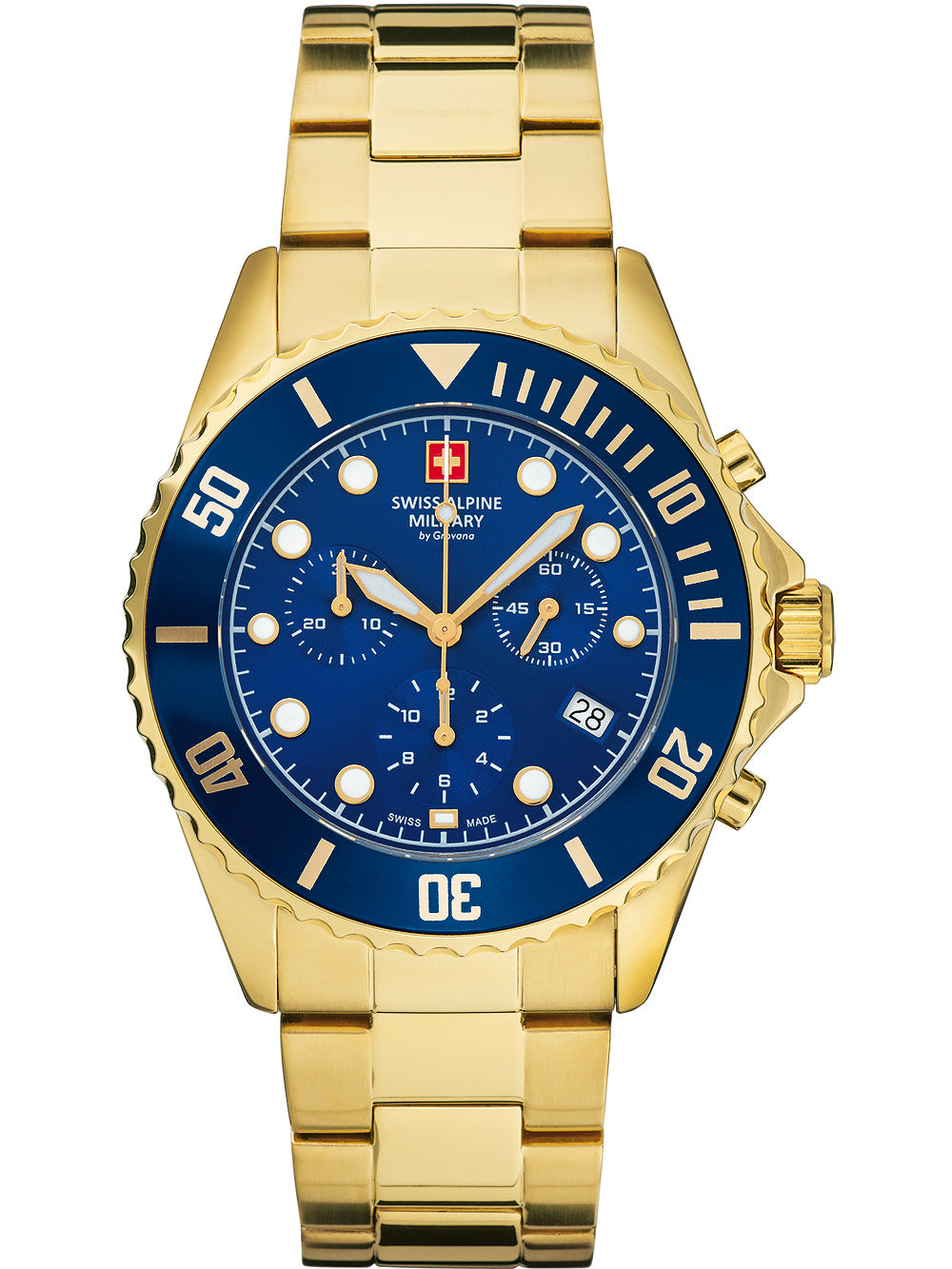 SWISS ALPINE MILITARY 7053-9115 Chronograph Armbanduhr 46 mm