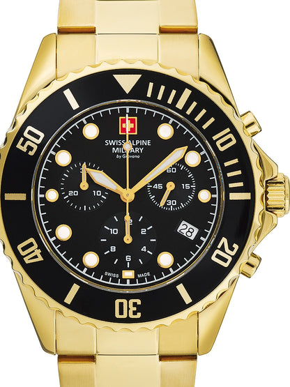 SWISS ALPINE MILITARY 7053-9117 Chronograph Armbanduhr 46 mm ansicht-3
