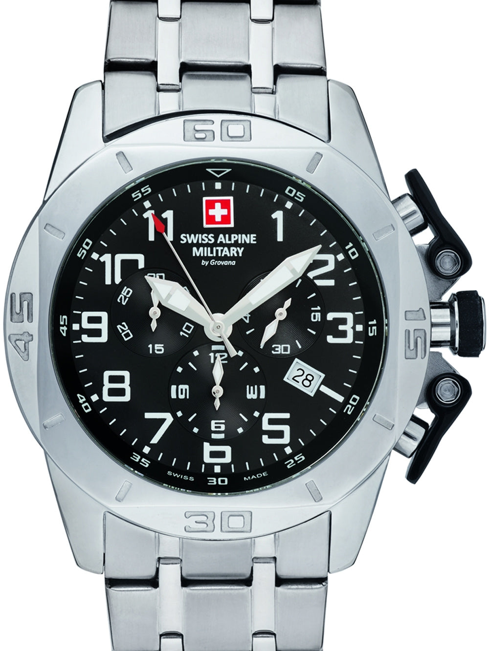SWISS ALPINE MILITARY 7063-9137 Chronograph Armbanduhr 46 mm ansicht-3