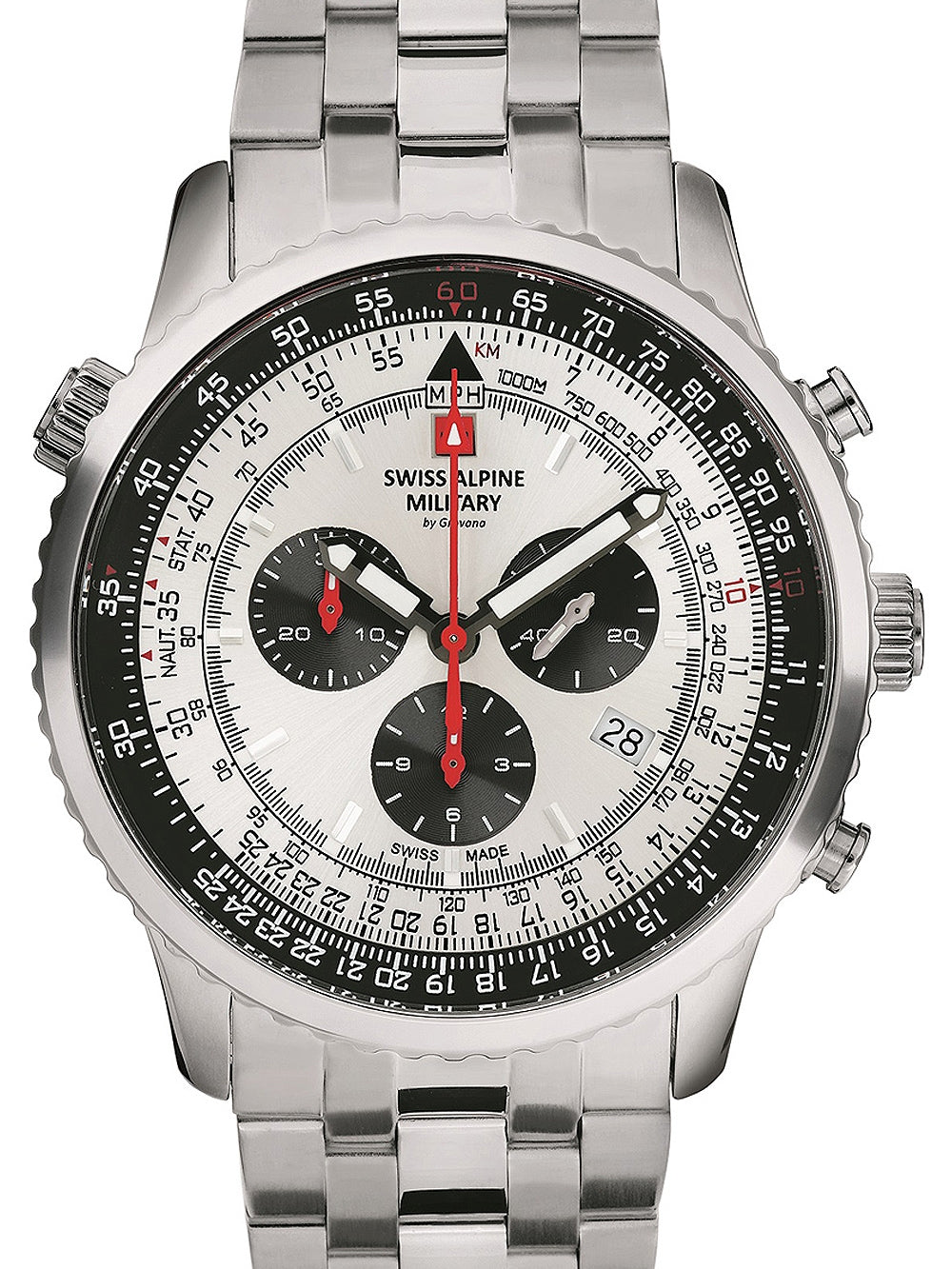 SWISS ALPINE MILITARY 7078-9132 Chronograph Armbanduhr 43 mm ansicht-3