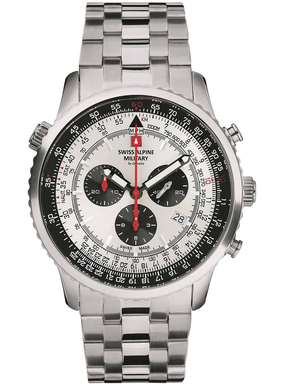 SWISS ALPINE MILITARY 7078-9132 Chronograph Armbanduhr 43 mm
