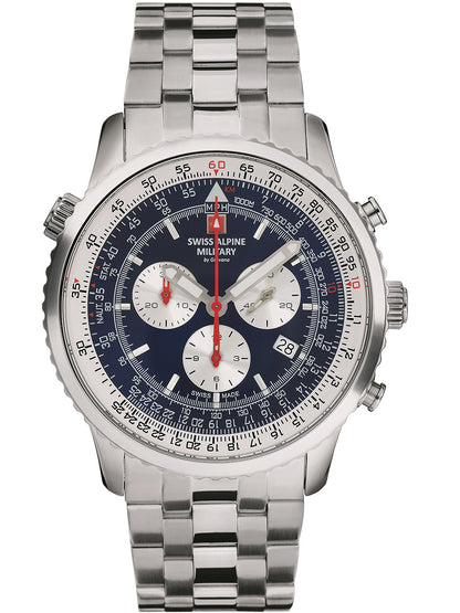 SWISS ALPINE MILITARY 7078-9135 Chronograph Armbanduhr 46 mm