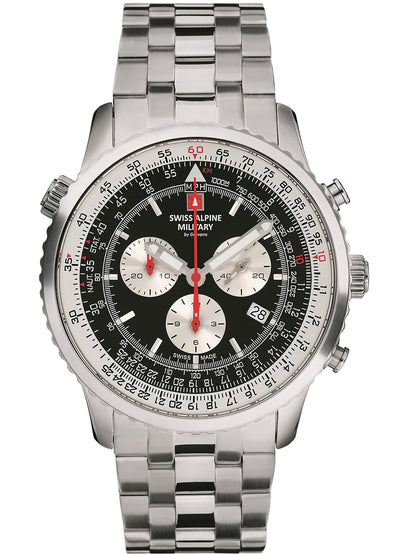 SWISS ALPINE MILITARY 7078-9137 Chronograph Armbanduhr 46 mm