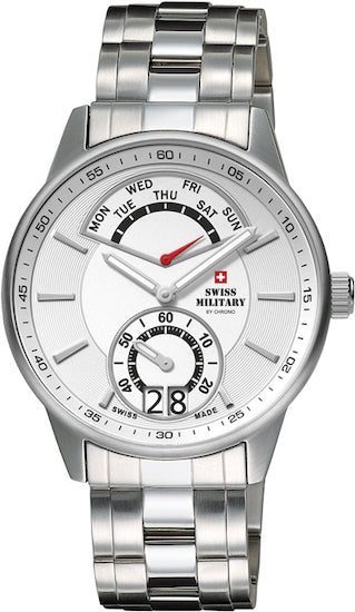 SWISS MILITARY By CHRONO Mod. 34037.02 Analoguhr Armbanduhr 41 mm ansicht-2