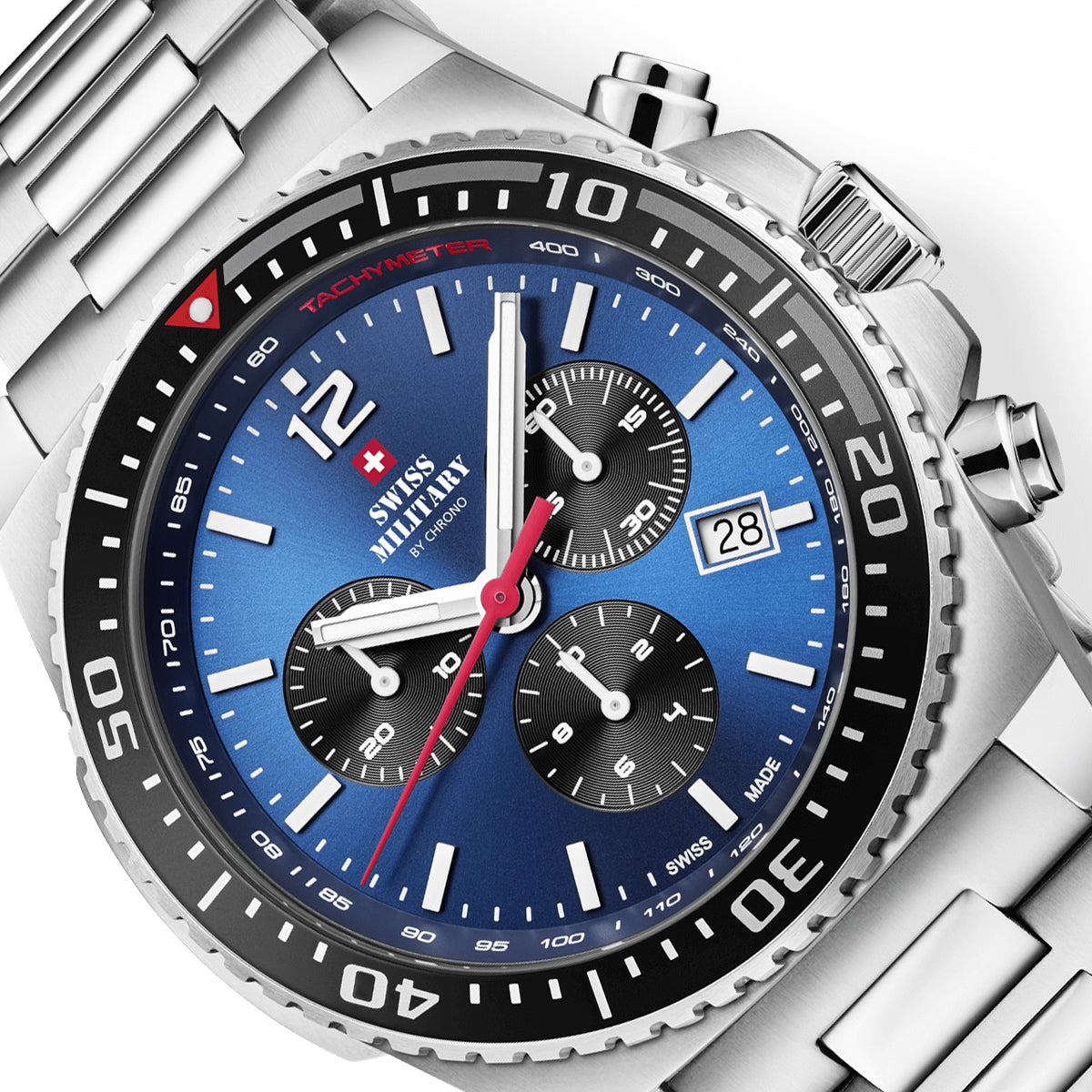 SWISS MILITARY By CHRONO WATCHES Mod. SM34093.02 SM34093-02 Armbanduhr ansicht-2