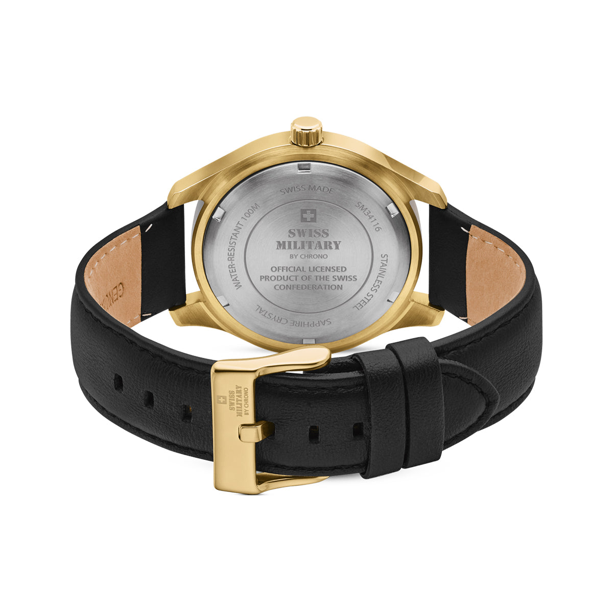 SWISS MILITARY By CHRONO WATCHES Mod. SM34116.07 SM34116-07 Armbanduhr ansicht-2