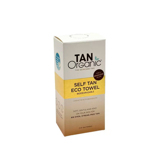 TanOrganic Setzen, TanOrganic, Self Tan Eco Tanning, Bronzene Bräune, Selbstbräunungstuch, 10 stk., 10 ml Regular