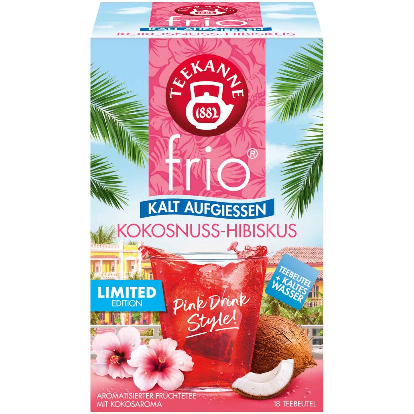 Teekanne frio Kokosnuss - Hibiskus 18er - Candyshop.ch