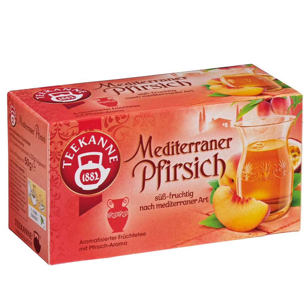 Teekanne Mediterraner Pfirsich 20er - Candyshop.ch