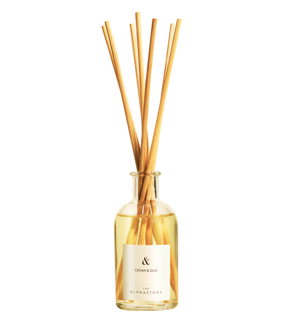 The Olphactory The Olphactory, Cedar & Oud, Duftstäbchen, Aroma-Rattanstäbchen-Diffusor, 100 ml Regular