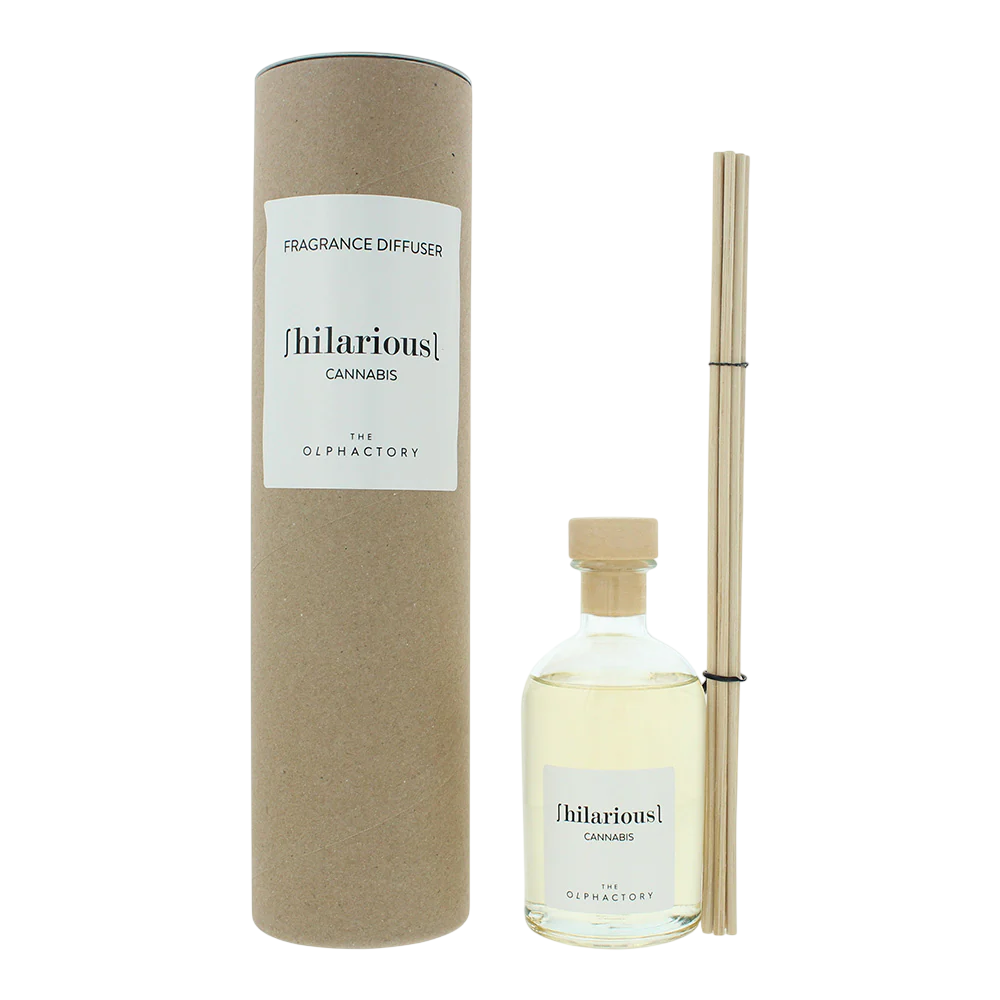 The Olphactory Hilarious Cannabis Aroma-Diffuser 250 ml – Natürlicher Raumduft mit Rattanstäbchen
