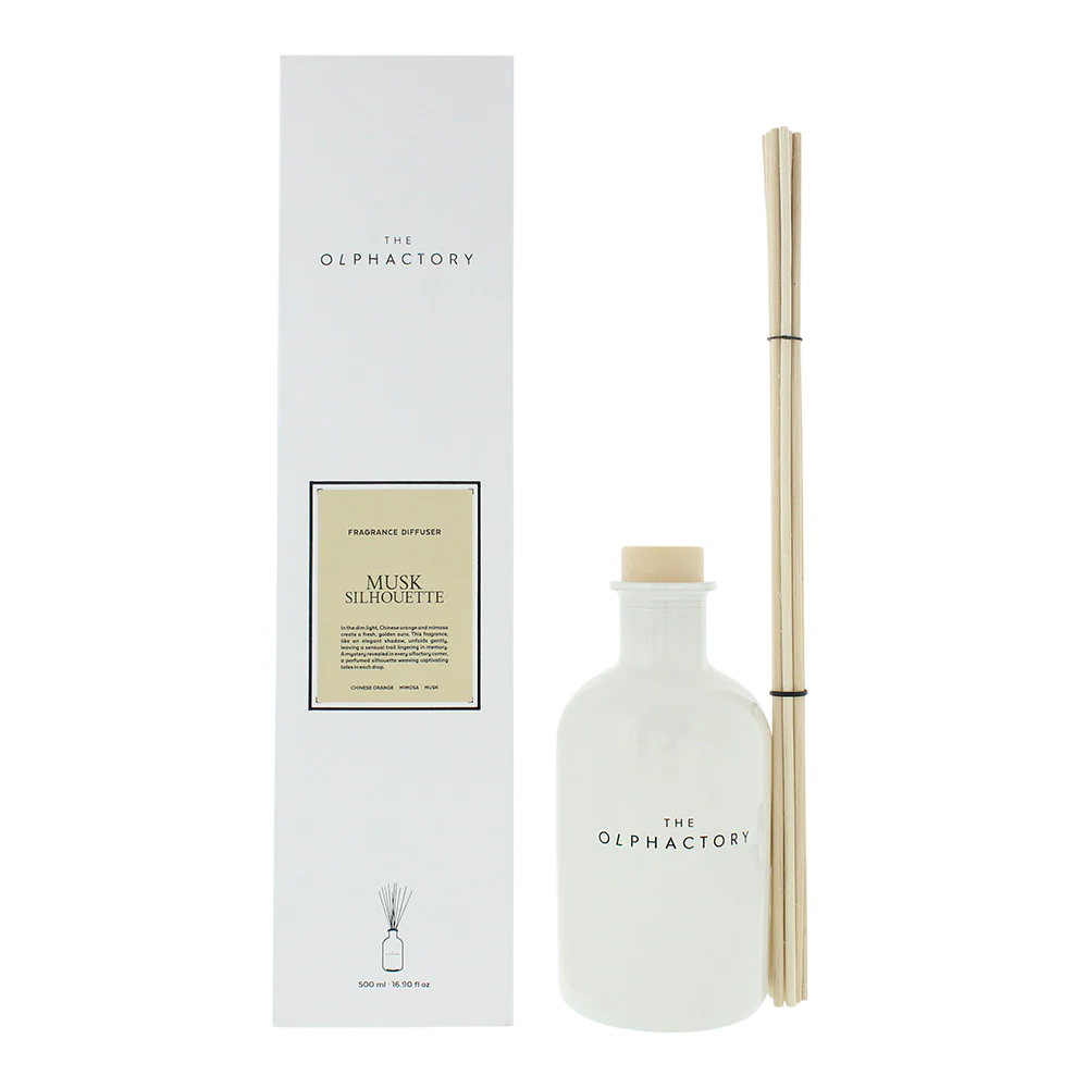 The Olphactory Musk Silhouette – Eleganter Aroma-Rattanstäbchen-Diffusor 500 ml