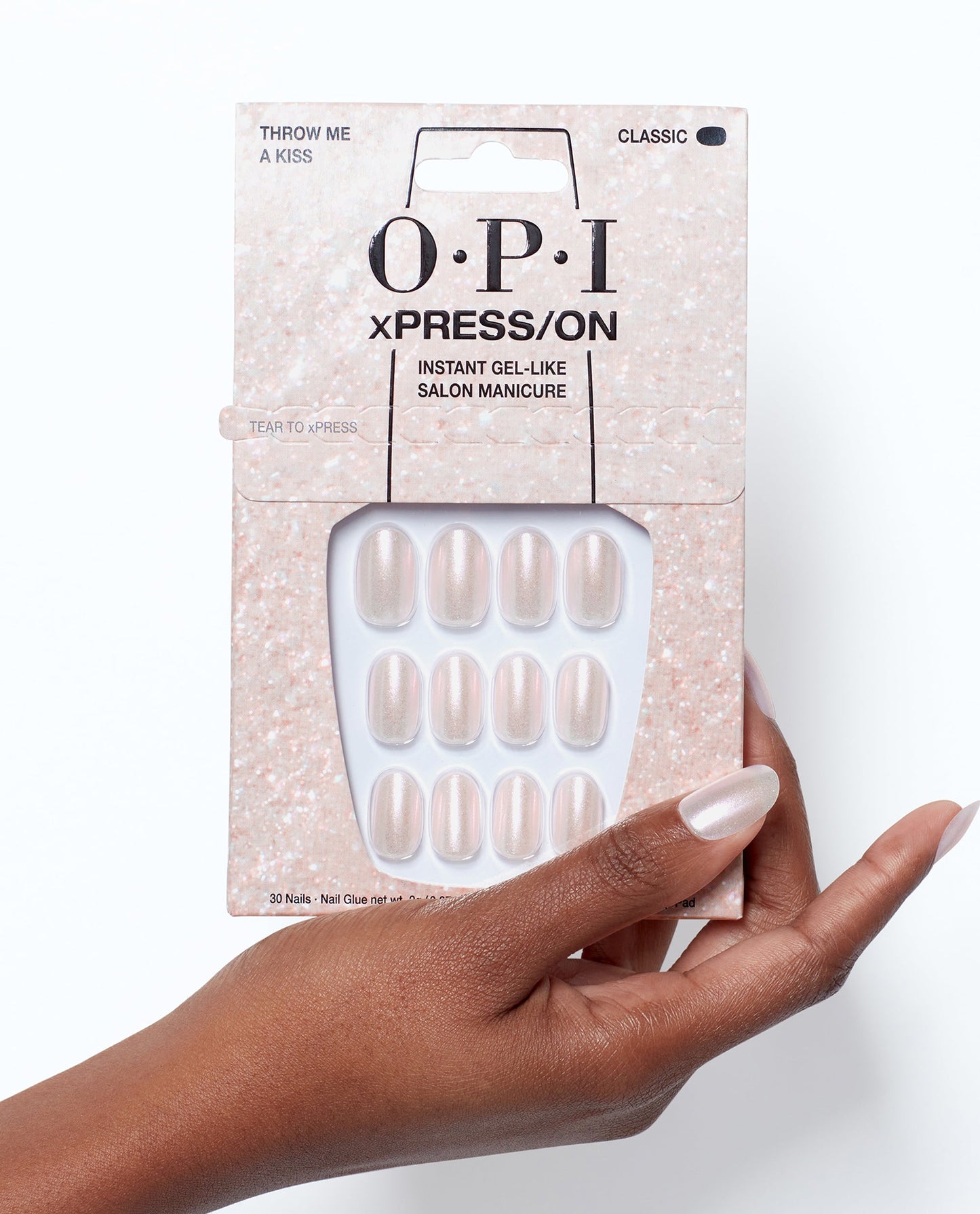 OPI OPI Xpress-On Künstliche Nägel Throw Me A Kiss 30 Stück Iconic Tones Kosmetik
