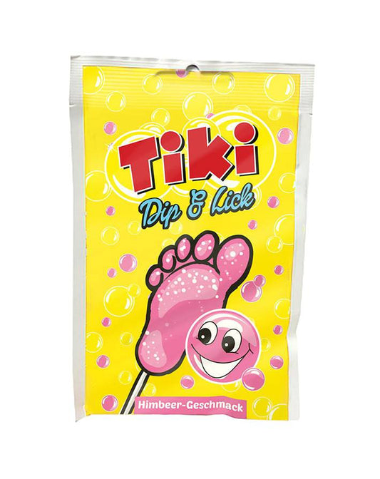 Tiki Dip & Lick Himbeer Lolli in Fussform - Candyshop.ch
