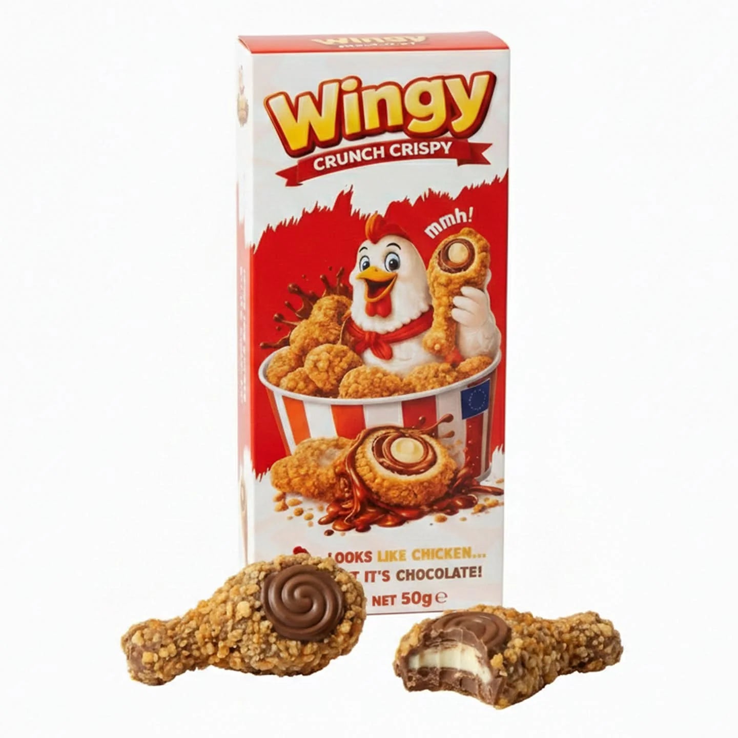 Wingy Crunch Crispy Schokolade 50g Chicken