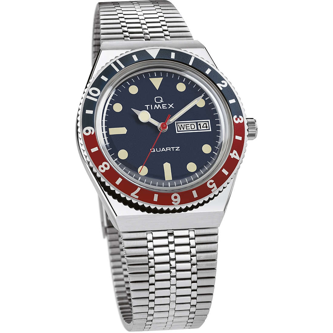 TIMEX Q DIVER - BLUE TW2T807007U Day & Date Armbanduhr 38 mm Blau