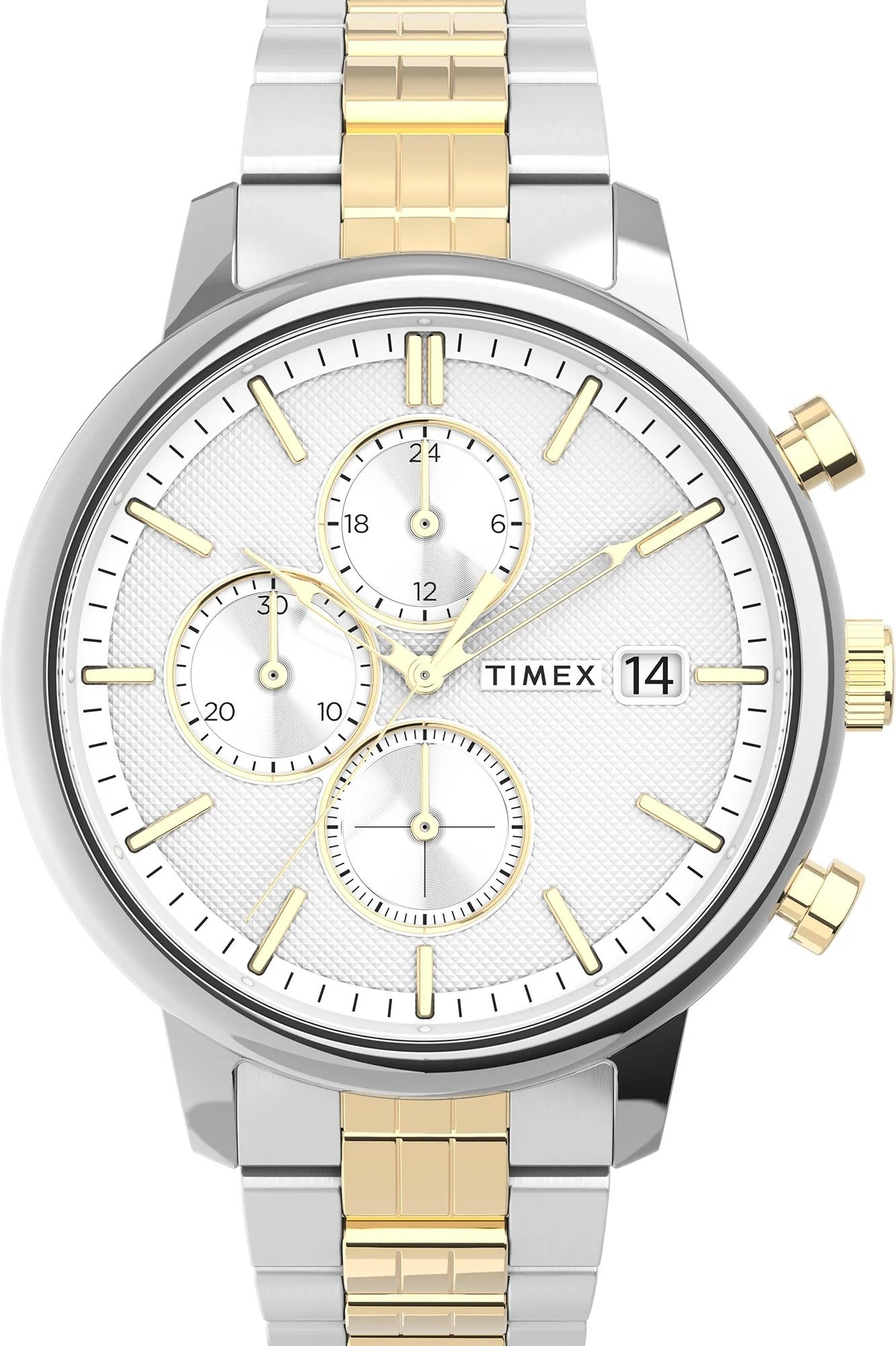 TIMEX TW2V01800 Chronograph Armbanduhr 44.5 mm Silber ansicht-2