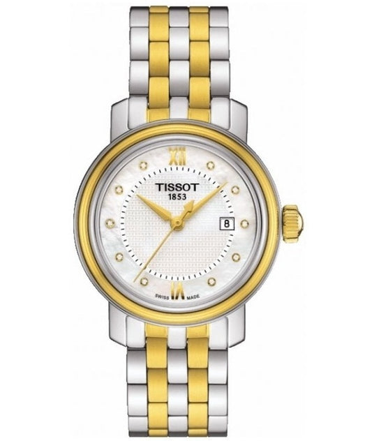 TISSOT BRIDGEPORT T0970102211600 Date Armbanduhr 29 mm Gold