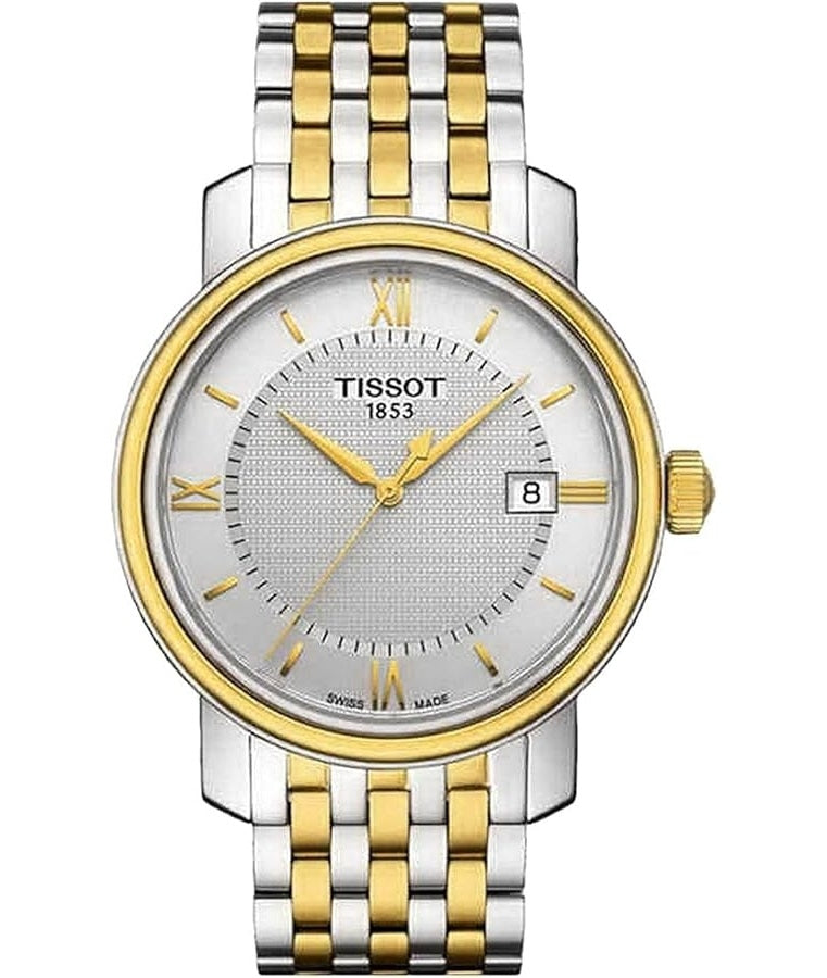 TISSOT BRIDGEPORT T0974102203800 Date Armbanduhr 40 mm Gold