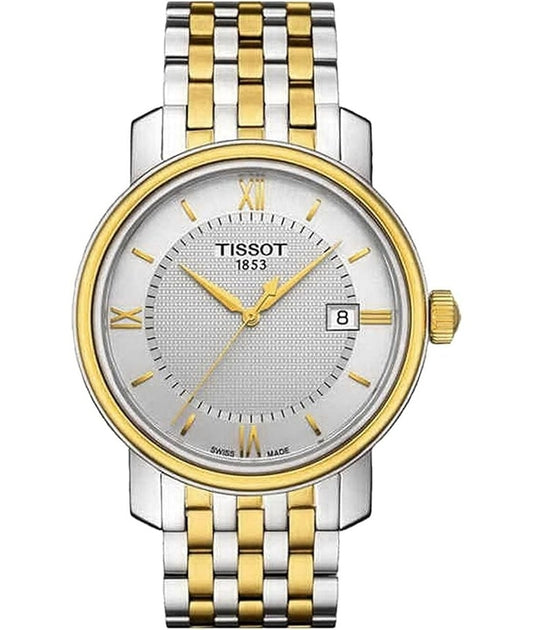 TISSOT BRIDGEPORT T0974102203800 Date Armbanduhr 40 mm Gold
