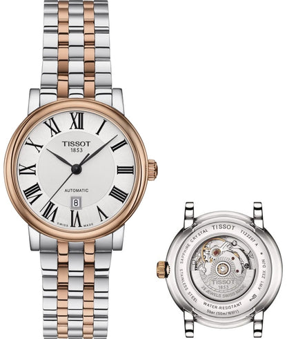 TISSOT CARSON AUTOMATIC T1222072203300 Date Armbanduhr 30 mm Gold ansicht-2