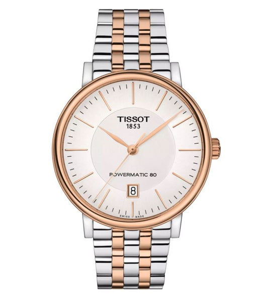 TISSOT CARSON AUTOMATIC T1224072203101 Date Armbanduhr 40 mm Gold