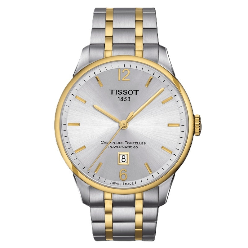TISSOT CHEMIN DES TOURELLES T0994072203700 Date Armbanduhr 42 mm Gold