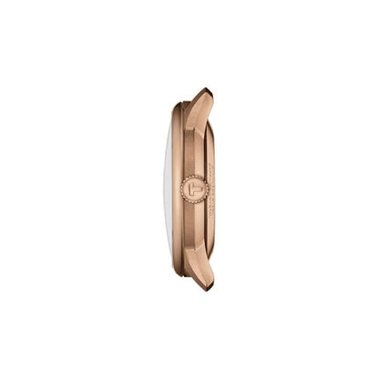 TISSOT CHEMIN DES TOURELLES T1398073603100 Date Armbanduhr 39 mm Gold