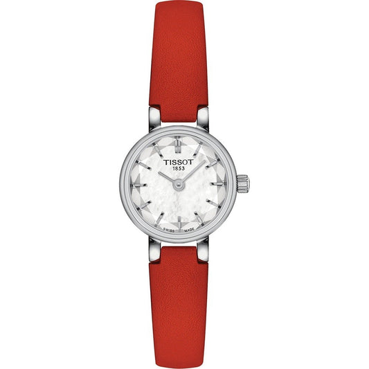 TISSOT LOVELY Damen Quarzuhr aus Edelstahl mit Lederarmband 20 mm T1400091611100 – Produktansicht