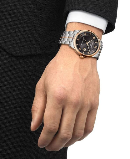 TISSOT LUXURY POWERMATIC 80 T0864072206700 Date Armbanduhr 41 mm ansicht-2