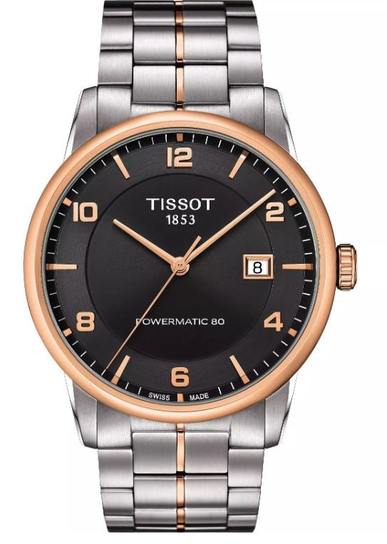 TISSOT LUXURY POWERMATIC 80 T0864072206700 Date Armbanduhr 41 mm ansicht-3